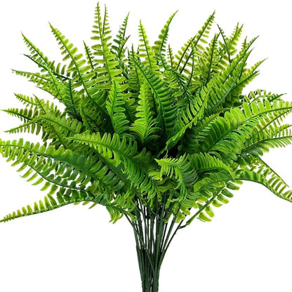 Realistic Artificial Boston Fern Set of 4 by HitMyNeed