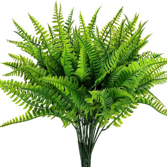 Realistic Artificial Boston Fern Set of 4 by HitMyNeed