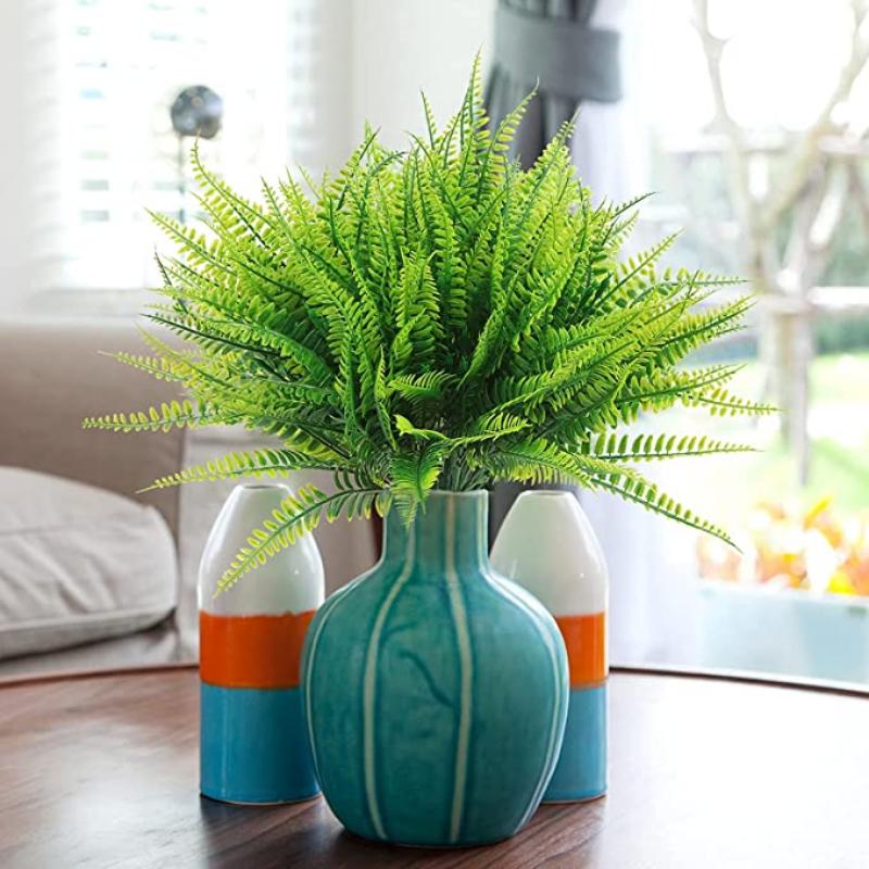 Realistic Artificial Boston Fern Set of 4 by HitMyNeed