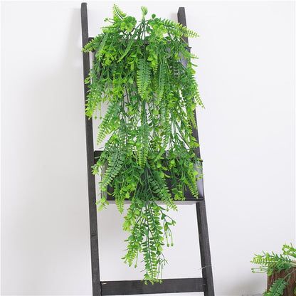 Realistic Artificial Hanging Fern, 80 cm by HitMyNeed