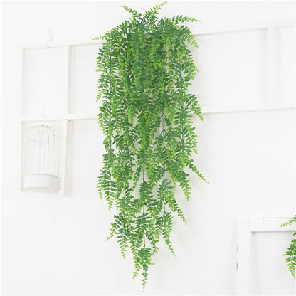 Realistic Artificial Hanging Fern, 80 cm by HitMyNeed