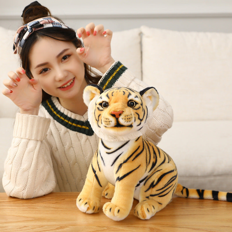 Realistic Baby Tiger Plush Toy Pillow for Kids by HitMyNeed