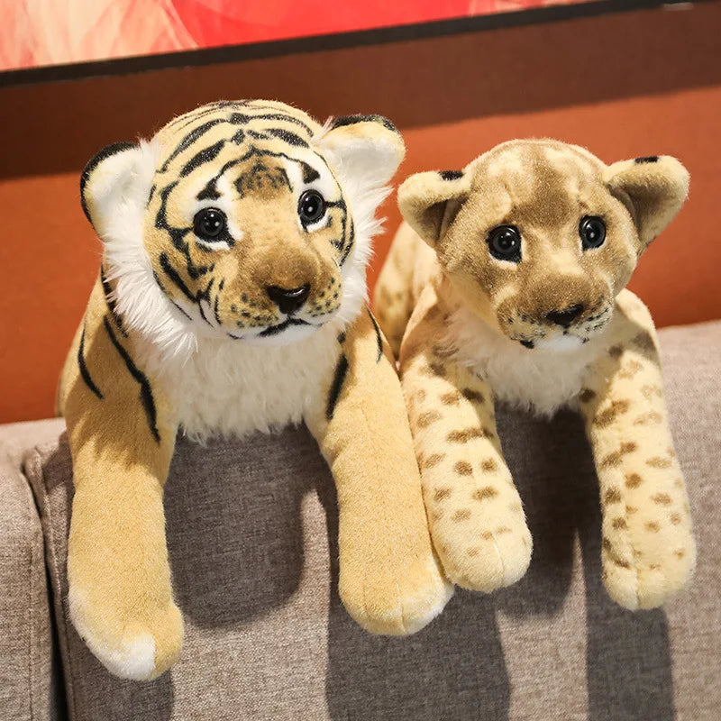 Realistic Big Cat Plush Pillow Toys 39-58cm by HitMyNeed