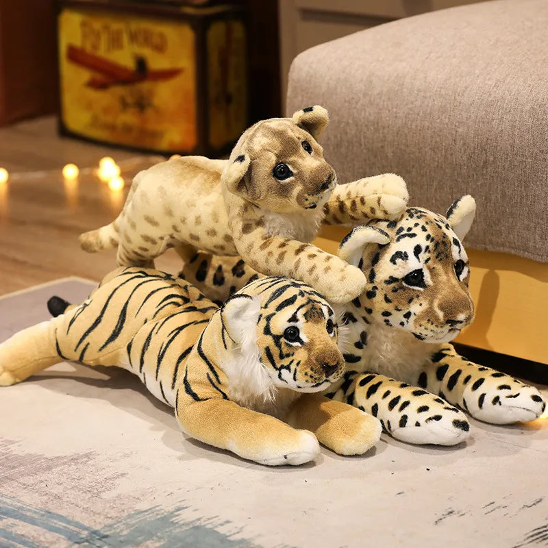 Realistic Big Cat Plush Pillow Toys 39-58cm by HitMyNeed