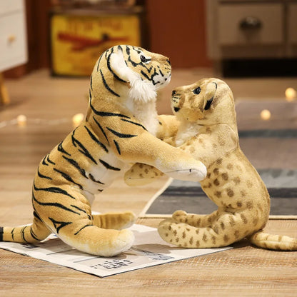 Realistic Big Cat Plush Pillow Toys 39-58cm by HitMyNeed