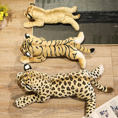 Realistic Big Cat Plush Pillow Toys 39-58cm by HitMyNeed