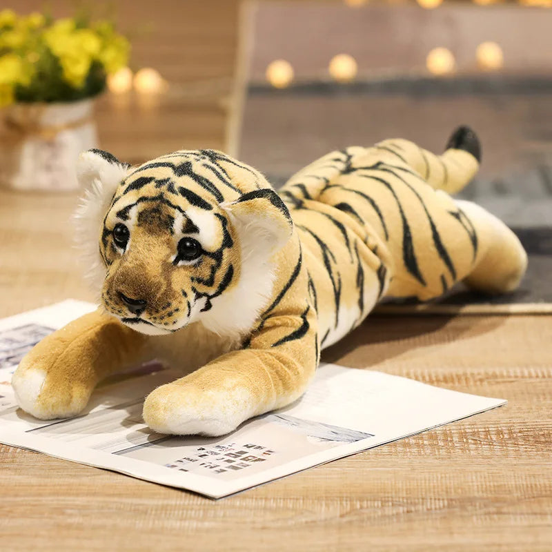 Realistic Big Cat Plush Pillow Toys 39-58cm tiger 39cm by HitMyNeed