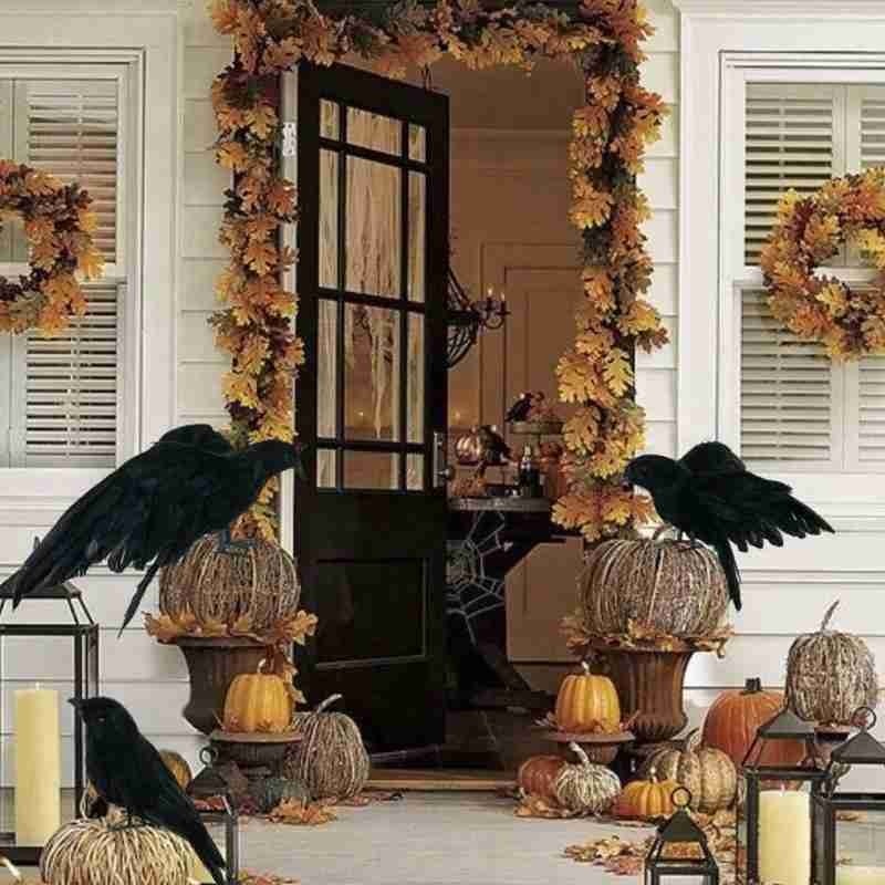 Realistic Black Fake Crows Decoration Set (3pcs) by HitMyNeed