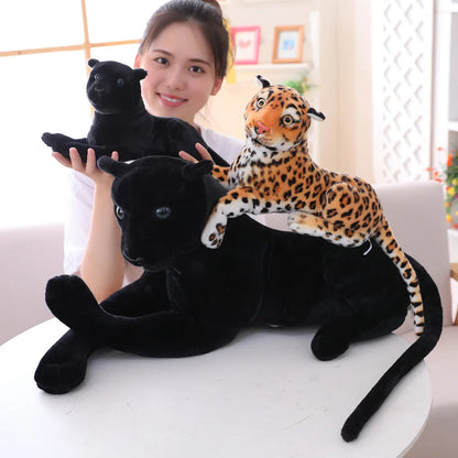 Realistic Black Panther Plush Toy 30-90cm by HitMyNeed