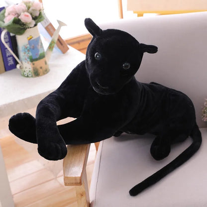Realistic Black Panther Plush Toy 30-90cm black 40cm by HitMyNeed
