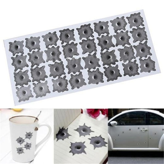 Realistic Bullet Hole Decal Stickers (32 Pack) by HitMyNeed