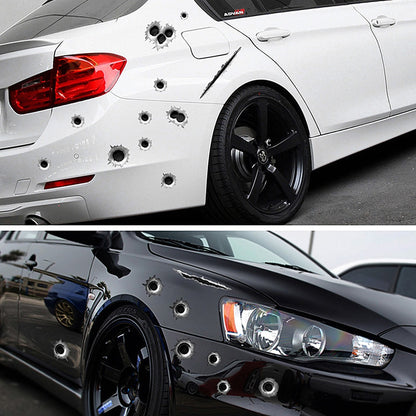 Realistic Bullet Hole Decal Stickers (32 Pack) by HitMyNeed