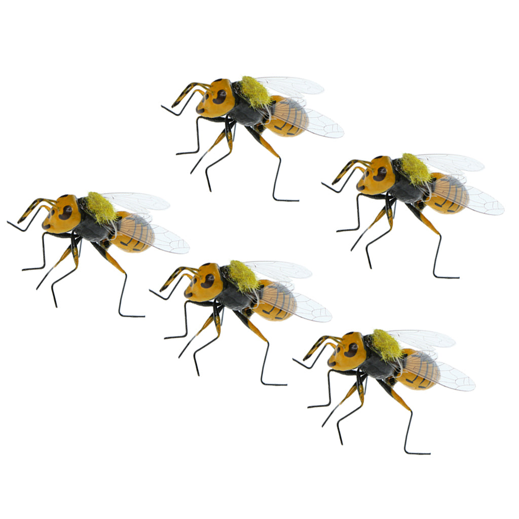 Realistic Bumble Bee Garden Ornaments (Set of 5) by HitMyNeed