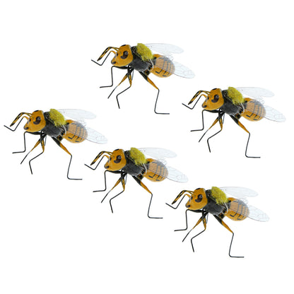 Realistic Bumble Bee Garden Ornaments (Set of 5) by HitMyNeed