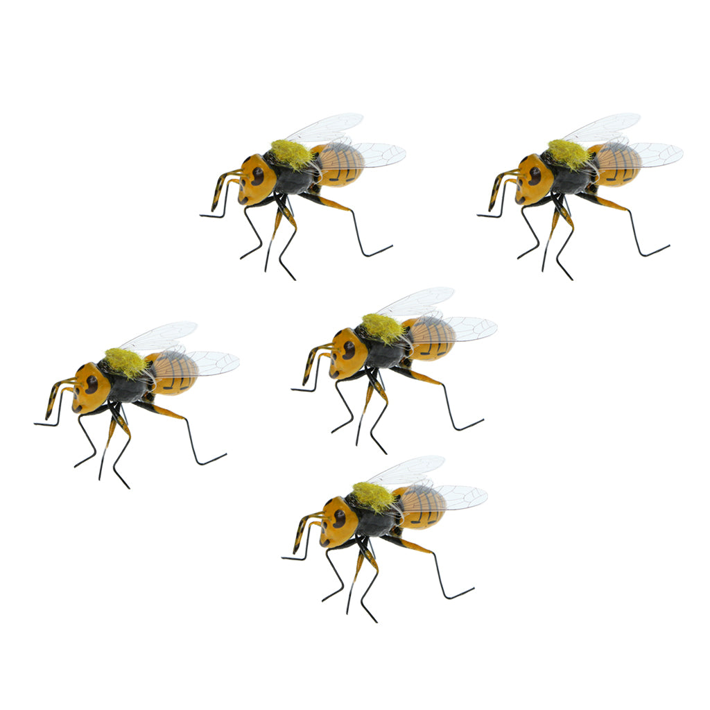 Realistic Bumble Bee Garden Ornaments (Set of 5) by HitMyNeed