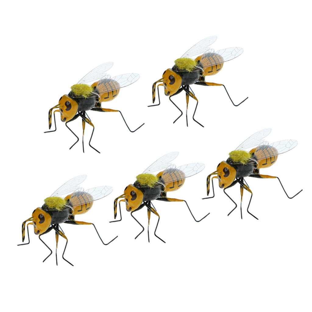 Realistic Bumble Bee Garden Ornaments (Set of 5) by HitMyNeed