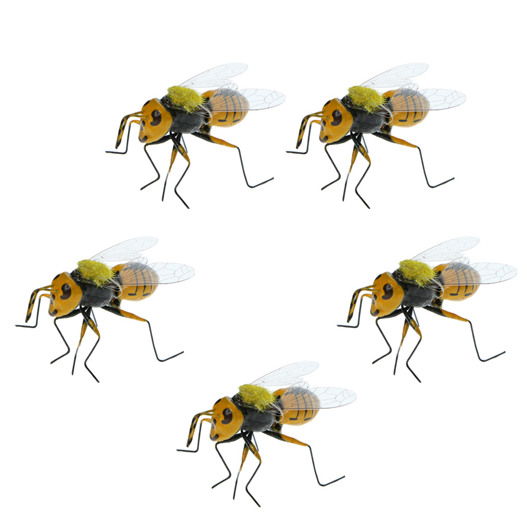 Realistic Bumble Bee Garden Ornaments (Set of 5) by HitMyNeed