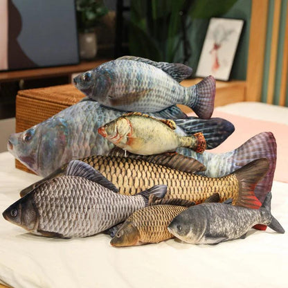 Realistic Carp Fish Plush Pillow 30-100cm by HitMyNeed