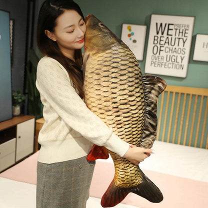 Realistic Carp Fish Plush Pillow 30-100cm by HitMyNeed