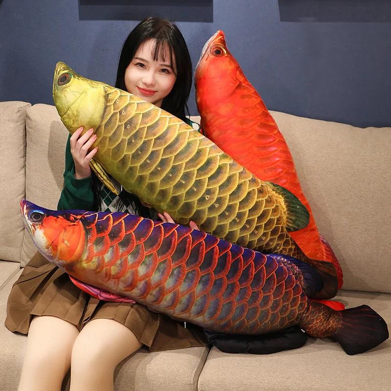 Realistic Carp Fish Plush Pillow 30-100cm by HitMyNeed