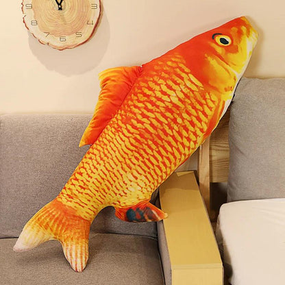 Realistic Carp Fish Plush Pillow 30-100cm 60cm hongliyu by HitMyNeed