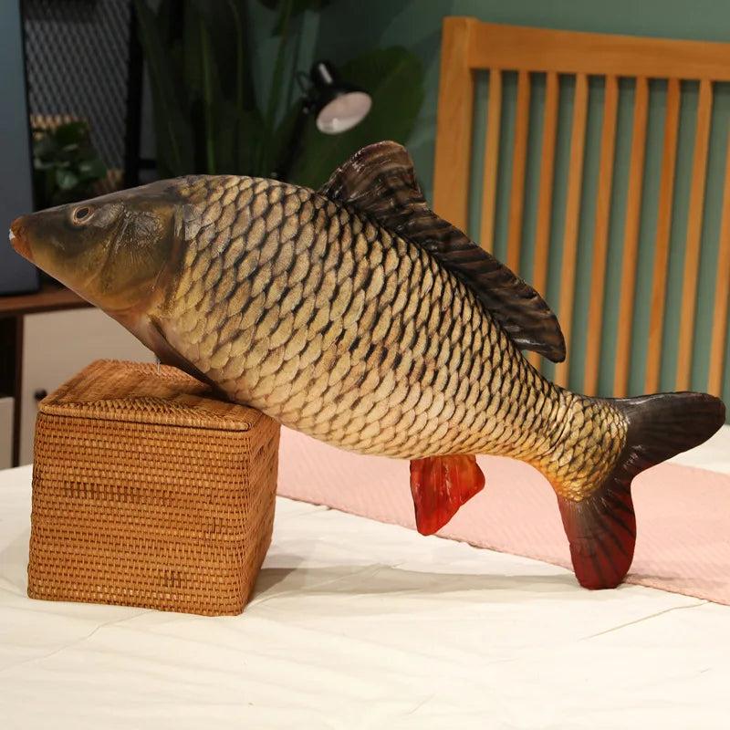 Realistic Carp Fish Plush Pillow 30-100cm 60cm liyu by HitMyNeed