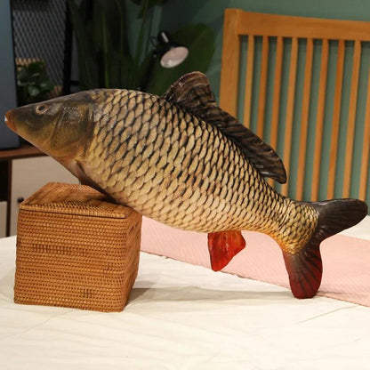 Realistic Carp Fish Plush Pillow 30-100cm 60cm liyu by HitMyNeed