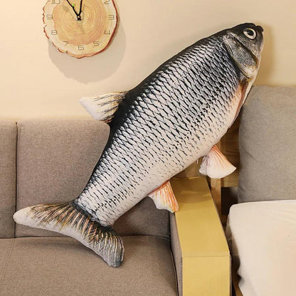Realistic Carp Fish Plush Pillow 30-100cm 80cm caoyu by HitMyNeed