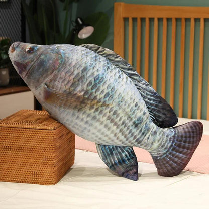 Realistic Carp Fish Plush Pillow 30-100cm 80cm luofei by HitMyNeed
