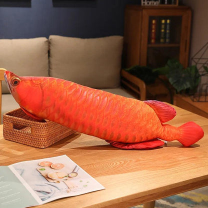 Realistic Carp Fish Plush Pillow 30-100cm 80cm red by HitMyNeed