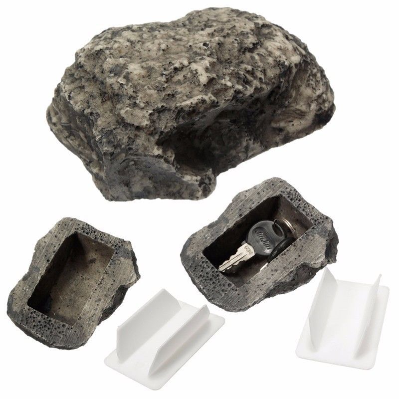 Realistic Fake Rock Key Holder for Spare Keys by HitMyNeed
