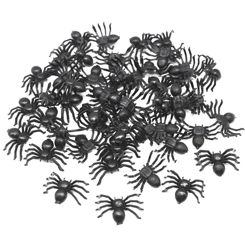 Realistic Fake Spiders Halloween Decoration 50 Pack by HitMyNeed