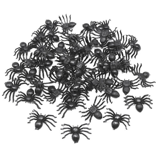Realistic Fake Spiders Halloween Decoration 50 Pack by HitMyNeed
