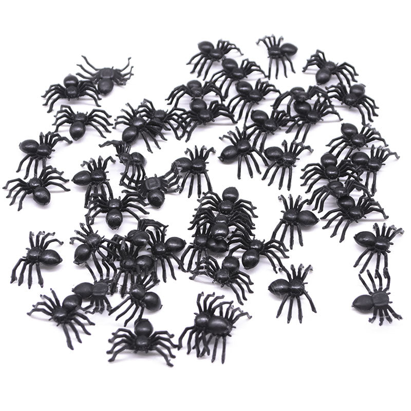 Realistic Fake Spiders Halloween Decoration 50 Pack by HitMyNeed