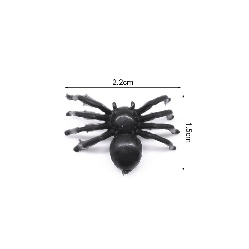 Realistic Fake Spiders Halloween Decoration 50 Pack by HitMyNeed