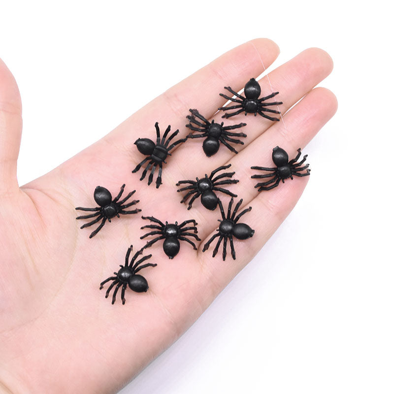 Realistic Fake Spiders Halloween Decoration 50 Pack by HitMyNeed