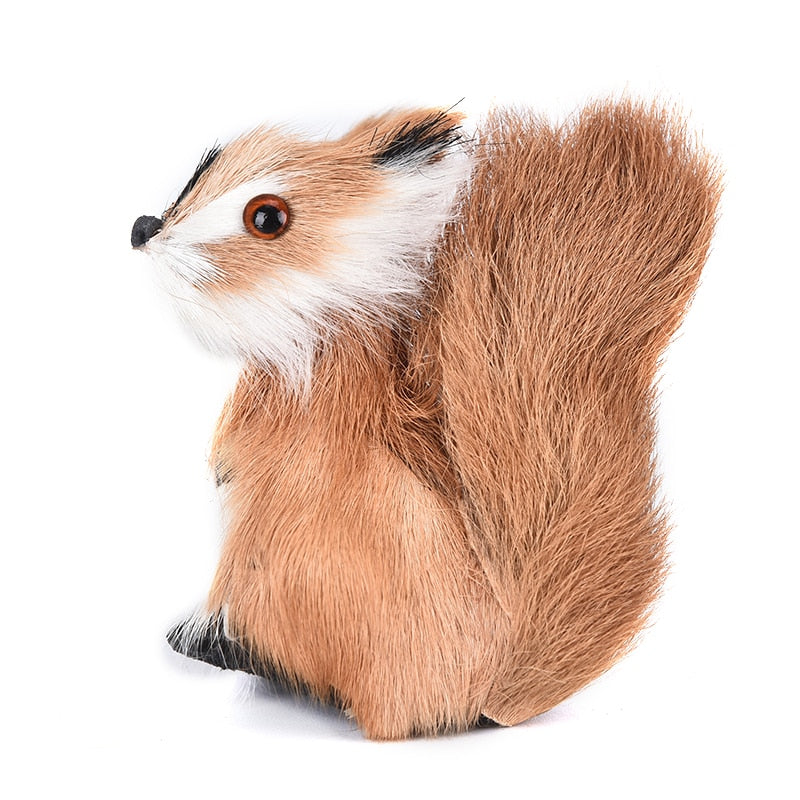 Realistic Fake Squirrel Plush Garden & Home Decor by HitMyNeed