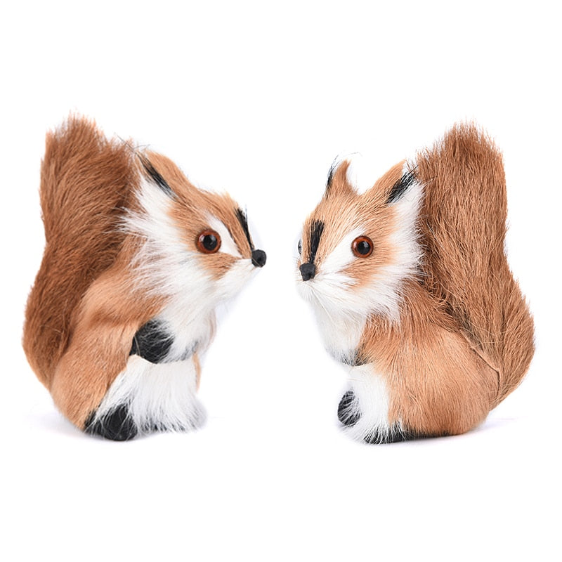 Realistic Fake Squirrel Plush Garden & Home Decor by HitMyNeed