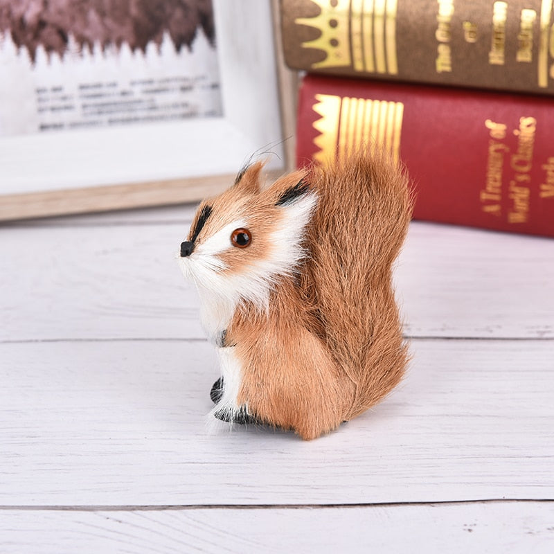 Realistic Fake Squirrel Plush Garden & Home Decor by HitMyNeed