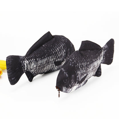 Realistic Fish Pencil Case Nylon Pen Pouch by HitMyNeed