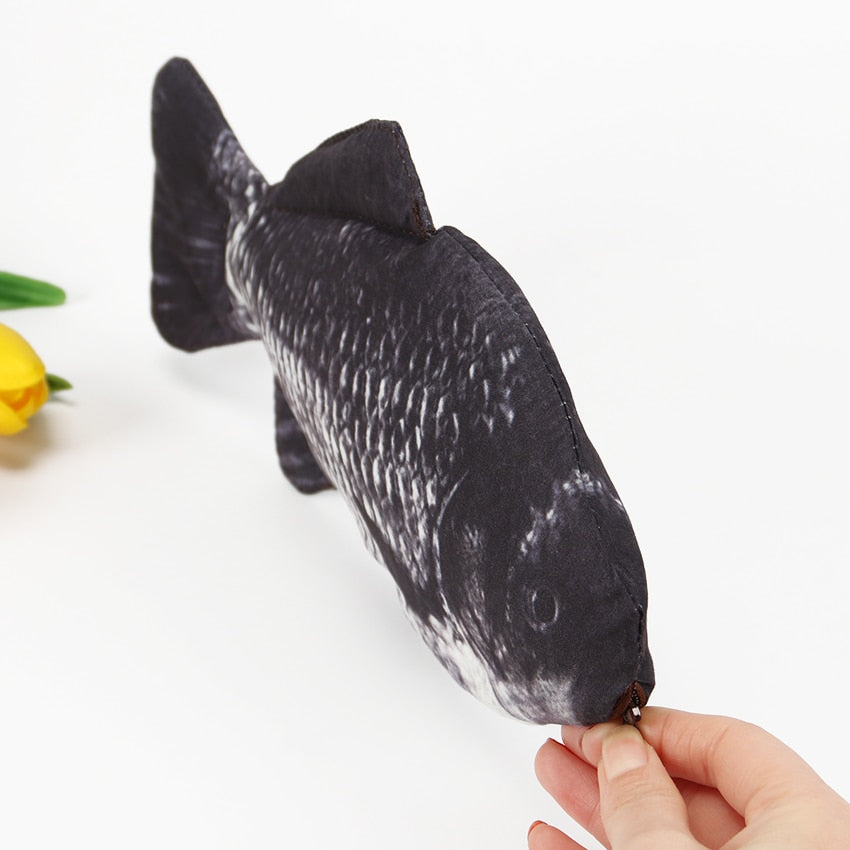 Realistic Fish Pencil Case Nylon Pen Pouch by HitMyNeed