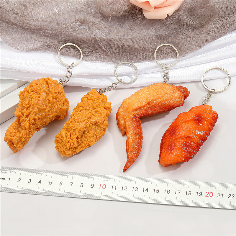 Realistic Fried Chicken Keyring Keychain by HitMyNeed