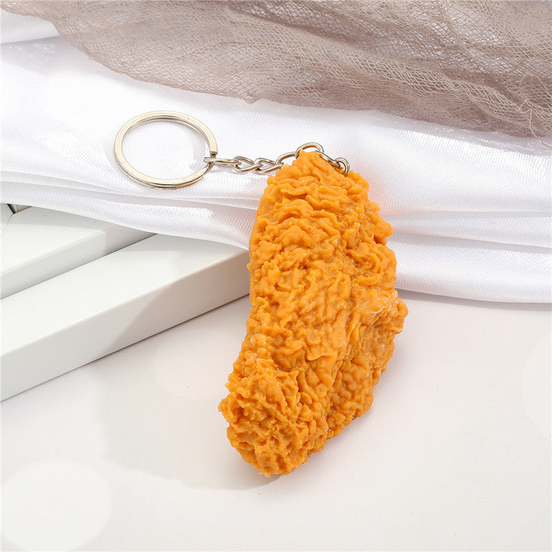 Realistic Fried Chicken Keyring Keychain by HitMyNeed