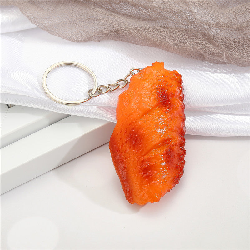 Realistic Fried Chicken Keyring Keychain by HitMyNeed