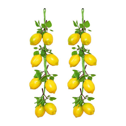 Realistic Hanging Faux Lemon String Decor (2pcs) by HitMyNeed