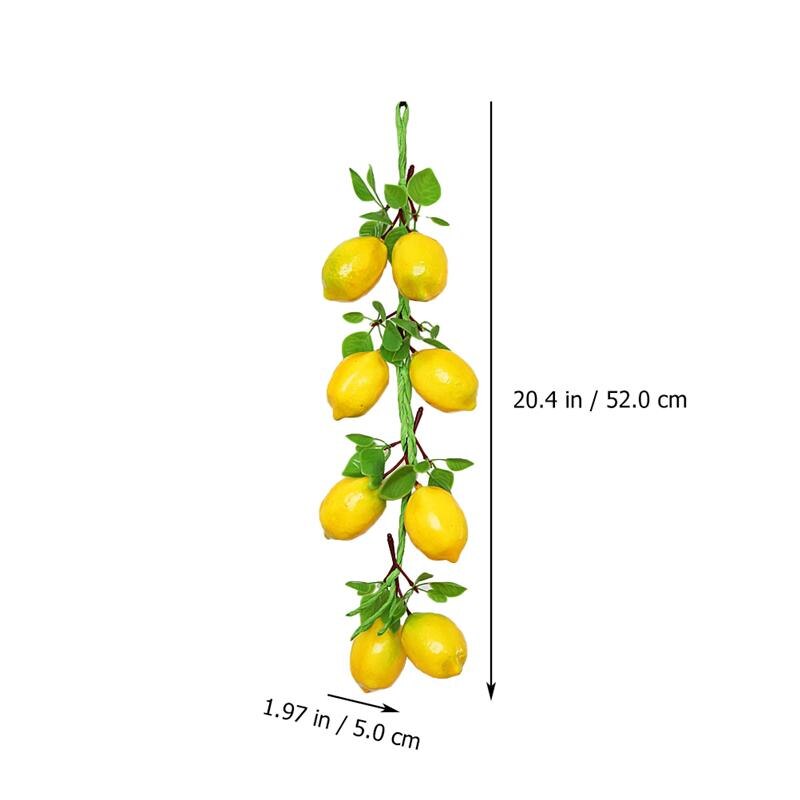 Realistic Hanging Faux Lemon String Decor (2pcs) by HitMyNeed