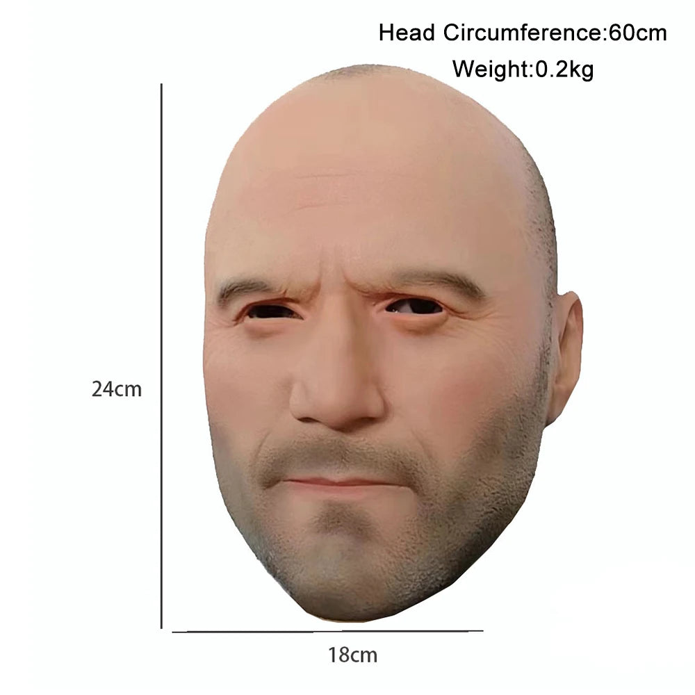 Realistic Jason Statham & Vin Diesel Latex Full Head Mask by HitMyNeed