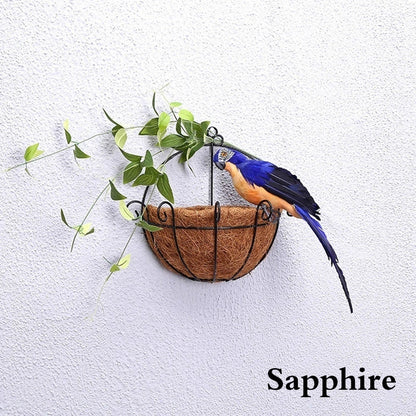 Realistic Parrot Home Decor Ornament sapphire 25-cm by HitMyNeed
