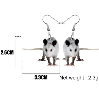 Realistic Rat Dangle Earrings for Halloween & Cosplay by HitMyNeed