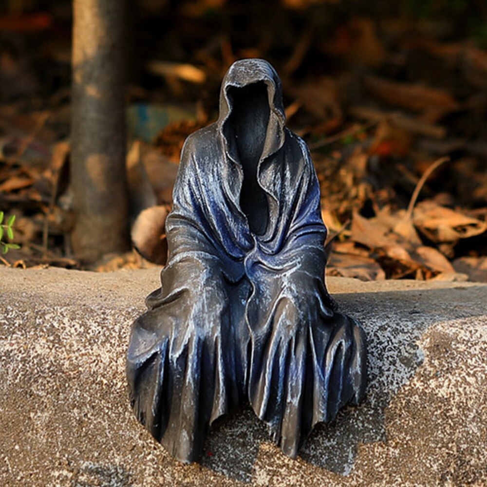 Reaping Solace Creeper Reaper Sitting Statue by HitMyNeed